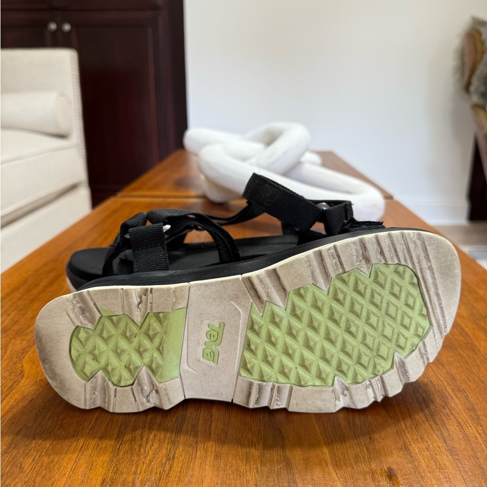 Teva Black Sandals, SZ 7 - Picture 2 of 5